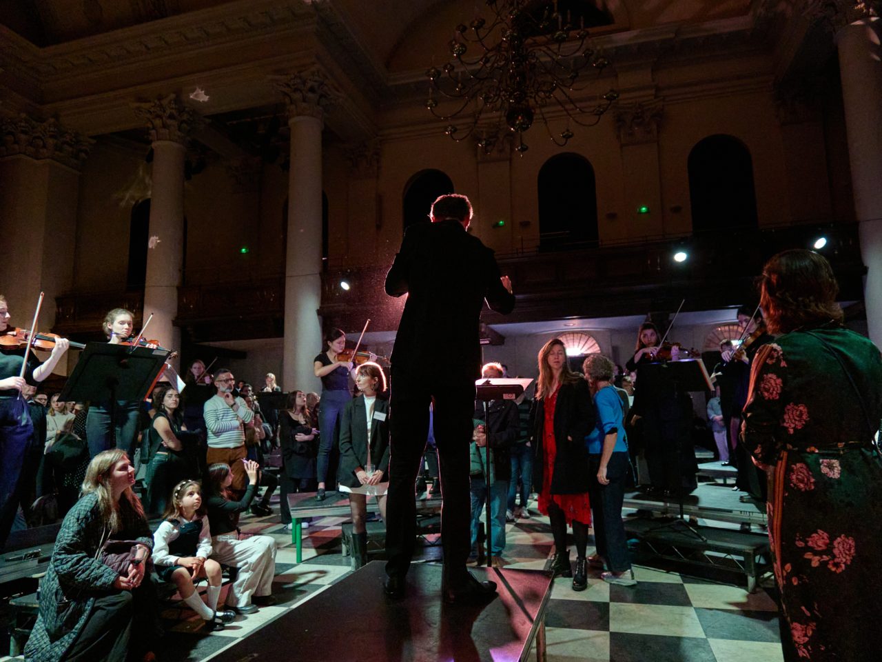 Conductor Maxime Tortelier leading Sinfonia Smith Square.